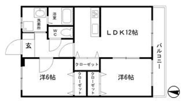 京口駅 徒歩13分 2階の物件間取画像